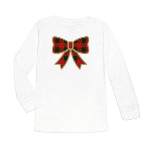 Christmas Plaid Bow Top 120 BABY GIRLS APPAREL Sweet Wink 