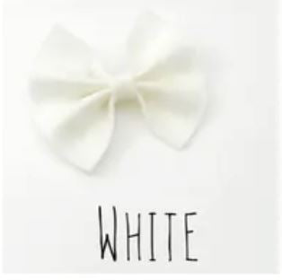 Classic Bow Headbands 100 ACCESSORIES BABY AniBabee White 
