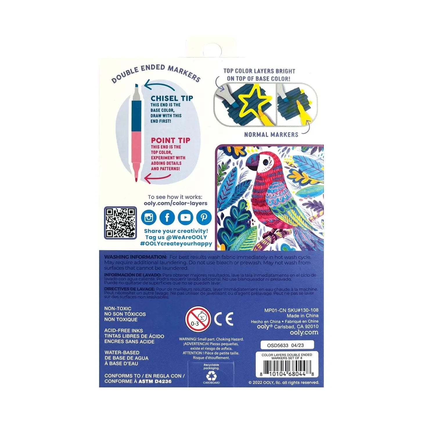 Color Layers Double-Ended Layering Markers 196 TOYS CHILD Ooly 