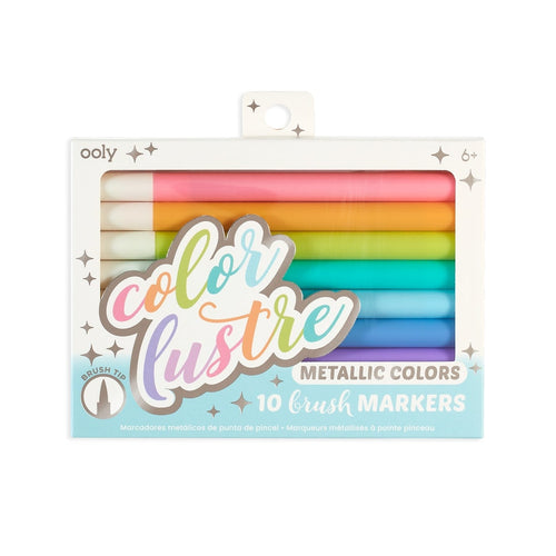 Color Lustre Metallic Brush Markers 196 TOYS CHILD Ooly 