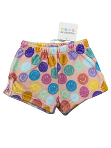 Colorful Smiles Plush Shorts 150 GIRLS APPAREL 2-8 Macaron & Me 2/3 