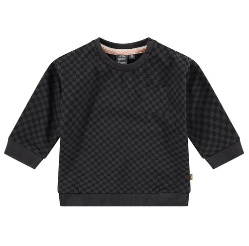 Concrete Checkered Sweatshirt 130 BABY BOYS/NEUTRAL APPAREL Babyface 3m 