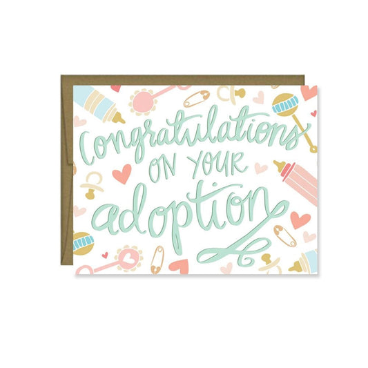 Congratulations On Your Adoption Card 190 GIFT Pen & Paint 