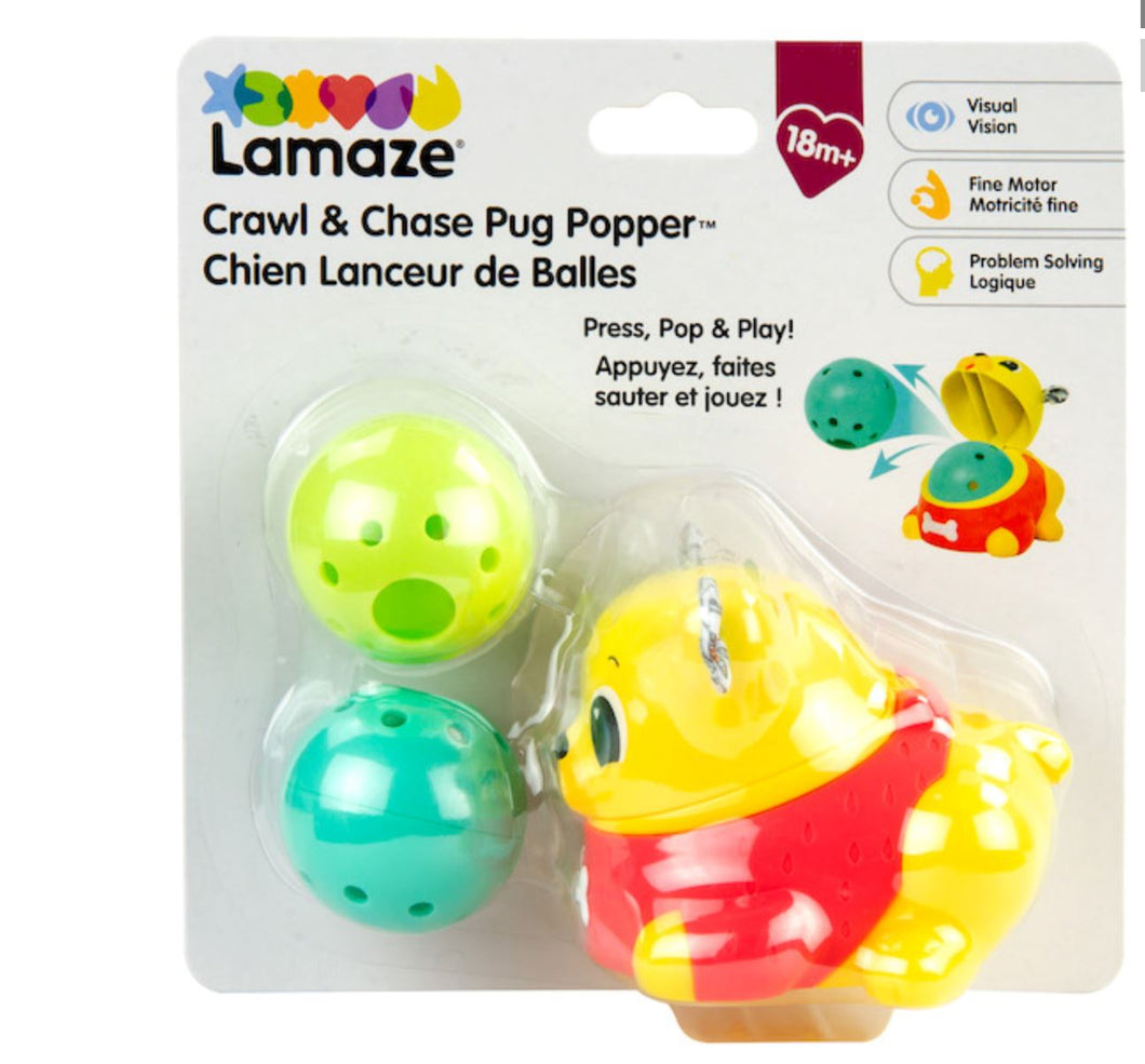 Crawl & Chase Pug Popper 195 TOYS BABY Fat Brain Toys 