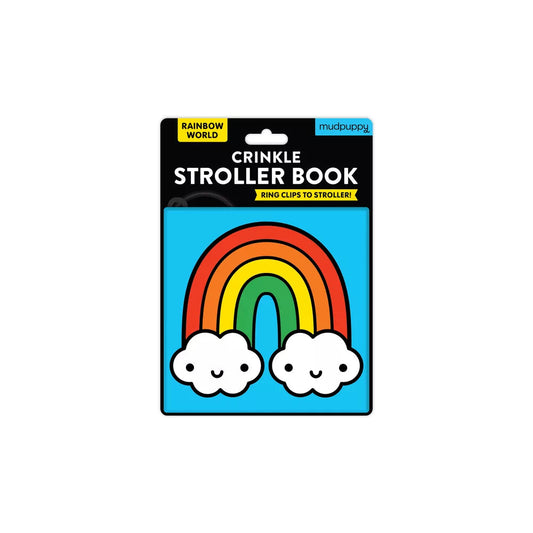 Crinkle Fabric Stroller Book-Rainbow World 191 GIFT BABY Mudpuppy 