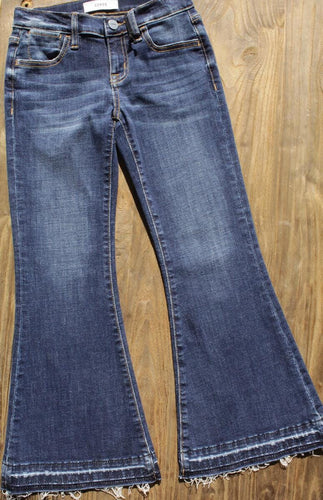 Dark Blue Flare Jeans 160 GIRLS APPAREL TWEEN 7-16 Ceros 7 