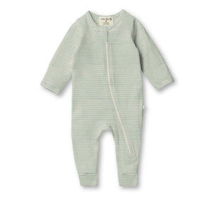 Deep Sea Rib Zip Footie 130 BABY BOYS/NEUTRAL APPAREL Wilson & Frenchy 3-6m 