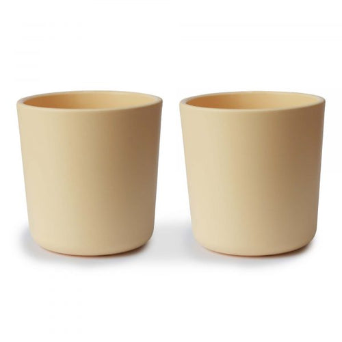 Dinnerware Cups- 2 Pack 180 BABY GEAR Mushie Pale Daffodil 