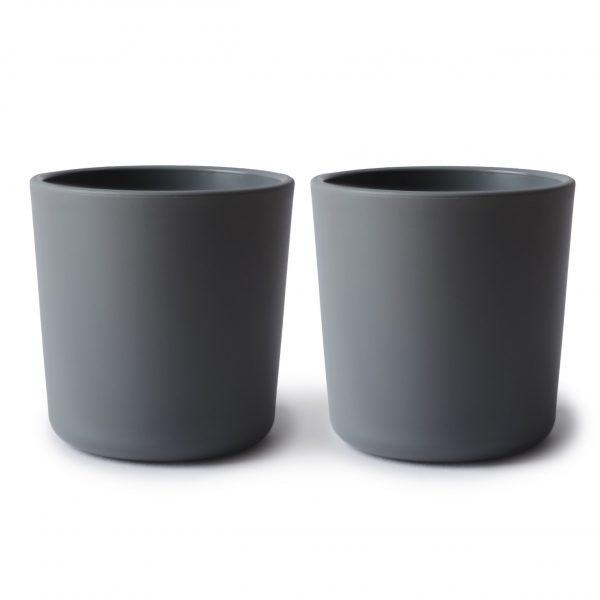 Dinnerware Cups- 2 Pack Cups Mushie Smoke 