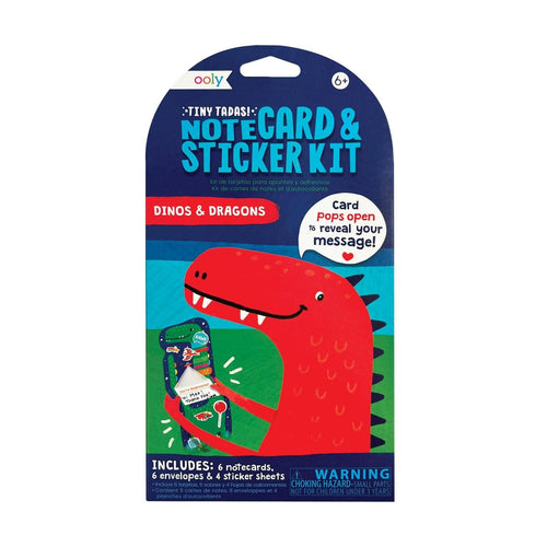 Dinos Note Cards Set 196 TOYS CHILD OOLY 