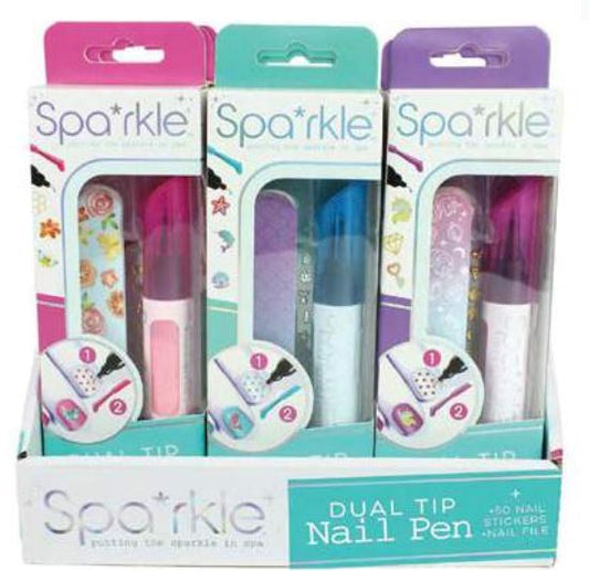 Dual Tip Nail Pen 110 ACCESSORIES CHILD Bright Stripes Pink 