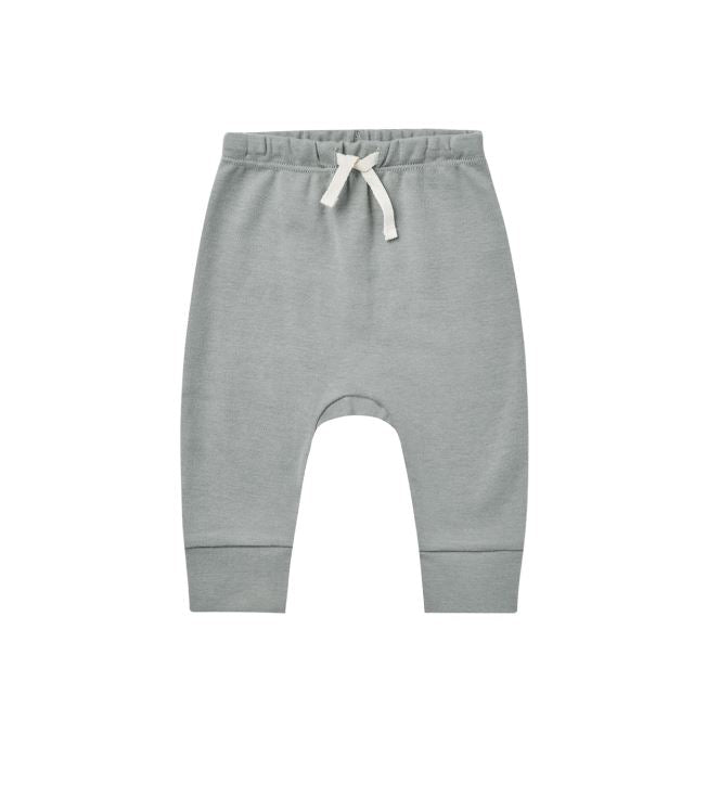 Dusty Blue Drawstring Pant 130 BABY BOYS/NEUTRAL APPAREL Quincy Mae 6-12m 