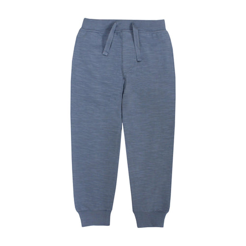 Dusty Blue Terry Pant with Cuff 140 BOYS APPAREL 2-8 Globaltex Kids 2T 
