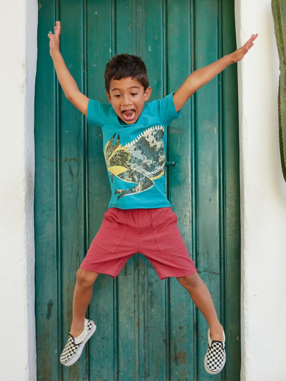 Earth Red Playwear Shorts 140 BOYS APPAREL 2-8 Tea 