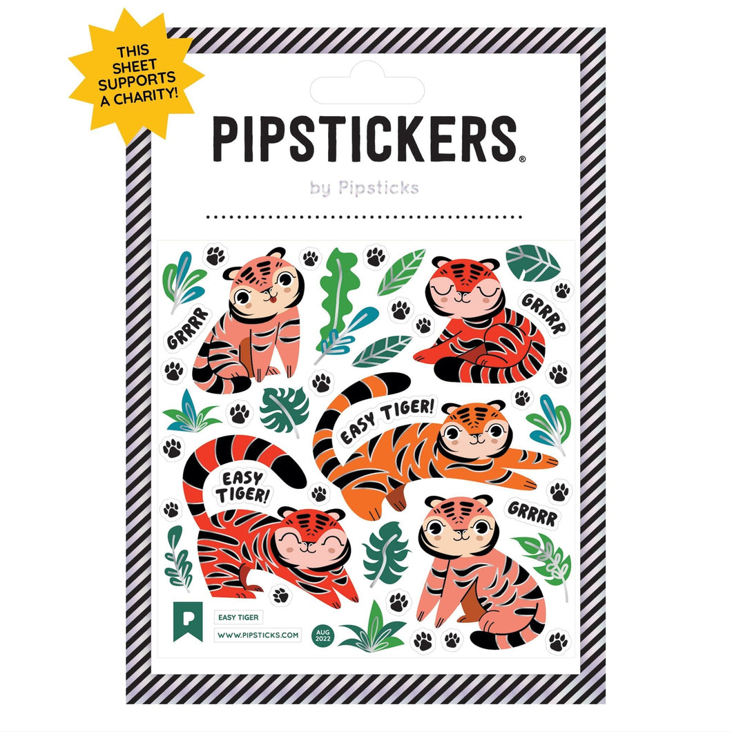 Easy Tiger Sticker Sheet 196 TOYS CHILD Pipsticks 