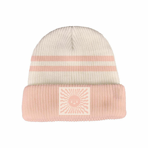 Faded Pink Positive Vibes Beanie 110 ACCESSORIES CHILD Tiny Whales 6-14Y 