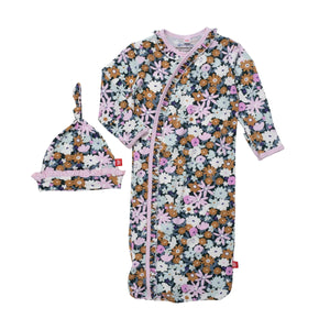 Finchley Floral Gown And Hat Set 120 BABY GIRLS APPAREL Magnetic Me NB-3m 
