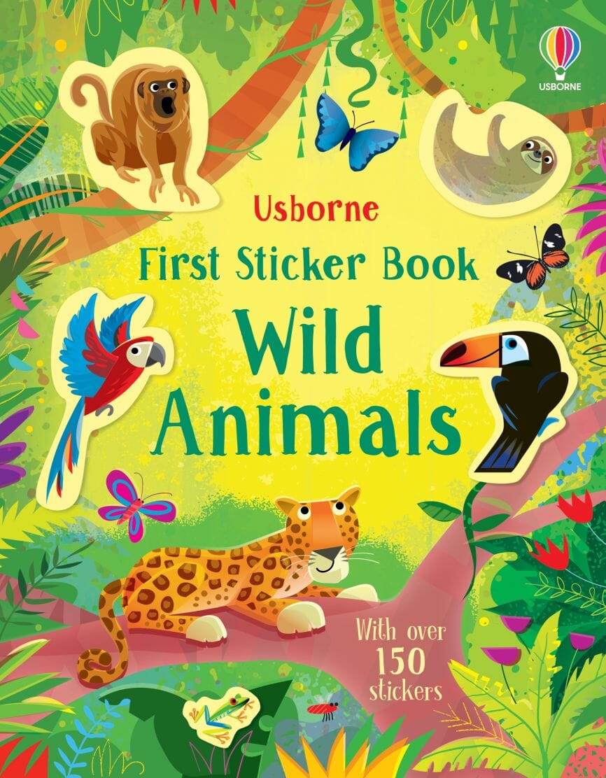 First Sticker Books 196 TOYS CHILD Usborne Books Wild Animals 