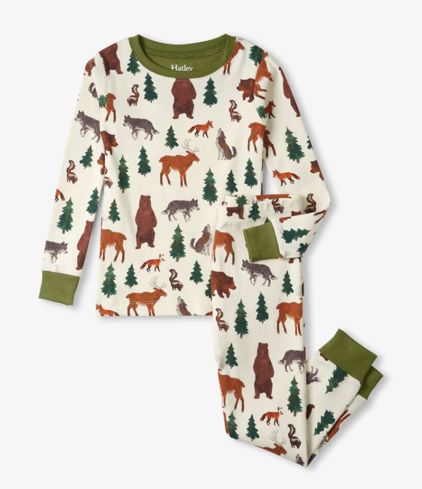 Forest Creatures Pajama Set 140 BOYS APPAREL 2-8 Hatley Kids 2 
