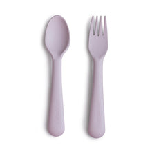 Fork and Spoon Set 180 BABY GEAR Mushie Soft Lilac 