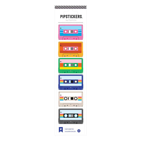Fuzzy Cassettes Sticker Sheet 196 TOYS CHILD Pipsticks 