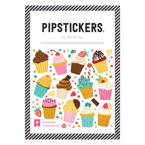Fuzzy Cupcakes Sticker Sheet 196 TOYS CHILD Pipsticks 