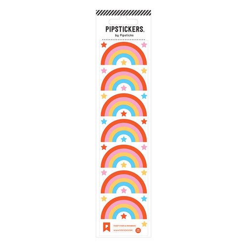 Fuzzy Stars & Rainbows Sticker Sheet 196 TOYS CHILD Pipsticks 