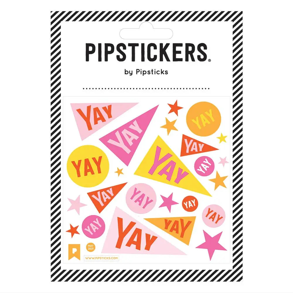 Fuzzy Yay Flags Sticker Sheet 196 TOYS CHILD Pipsticks 