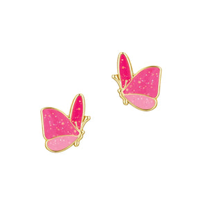 Glitter Butterfly Earrings 110 ACCESSORIES CHILD Girl Nation Stud 