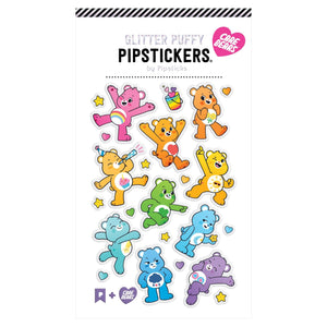 Glitter Puffy Rainbow Care Bears Sticker Sheet 196 TOYS CHILD Pipsticks 