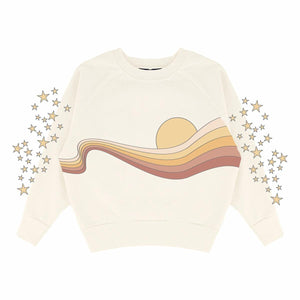 Golden Era Sun Boxy Sweatshirt 160 GIRLS APPAREL TWEEN 7-16 Tiny Whales 7 