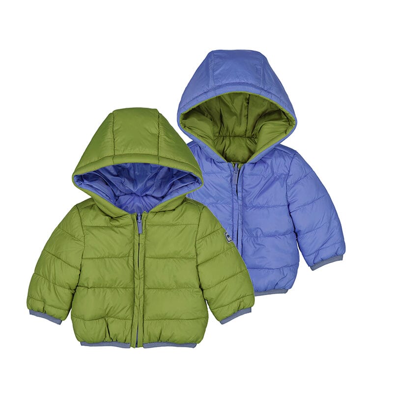 Green Blue Reversible Puffy Jacket 130 BABY BOYS/NEUTRAL APPAREL Mayoral 2-4m 