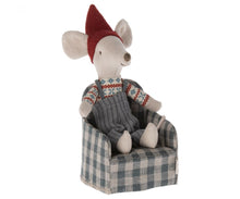 Green Plaid Mouse Chair 196 TOYS CHILD Maileg 