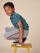 Grey Side Stripe Joggers 140 BOYS APPAREL 2-8 Tea 