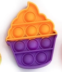 Halloween Pop Fidget Mini's 196 TOYS CHILD Top Trenz Orange Purple Cupcake 