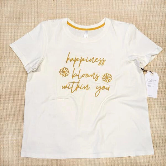 Happiness Blooms Within Tee 193 GIFT PARENT Sweet Soul S 