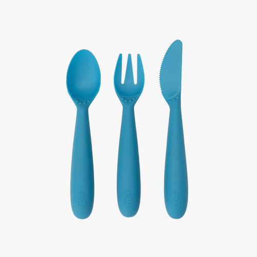 Happy Utensils 180 BABY GEAR EZPZ Fun Blue 
