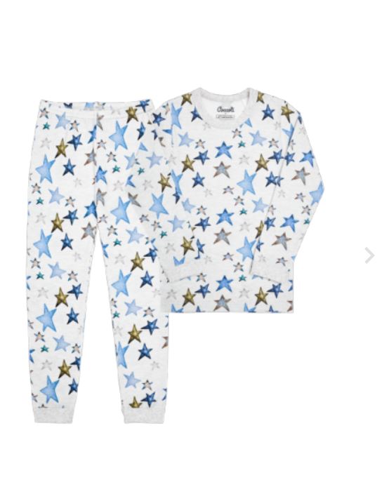 Heathered Stars Pajama Set 140 BOYS APPAREL 2-8 Coccoli 2 