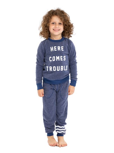 Here Comes Trouble Pullover 140 BOYS APPAREL 2-8 Sol Angeles 