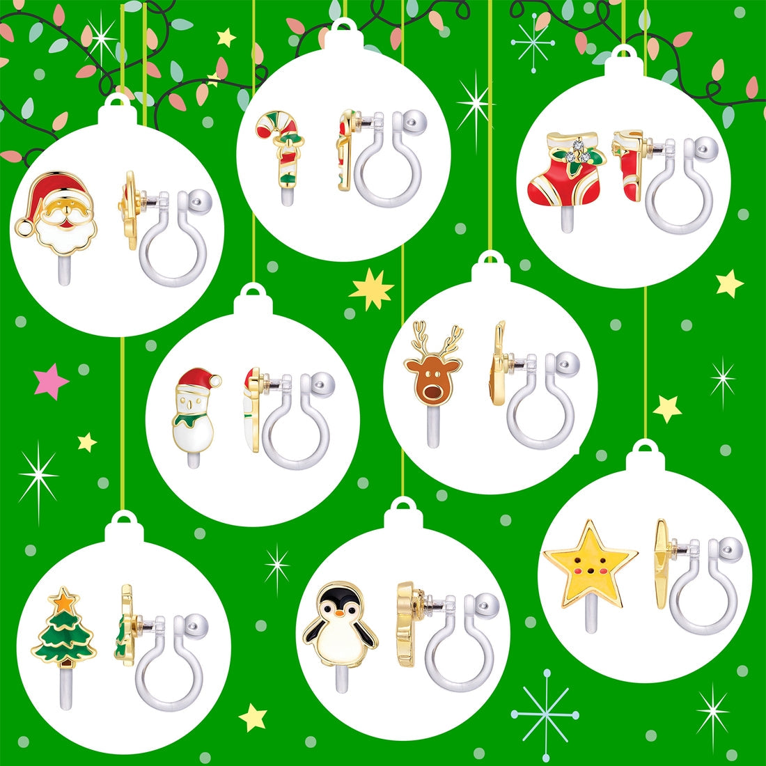 Holiday Clip-on Earrings 110 ACCESSORIES CHILD Girl Nation 
