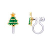 Holiday Clip-on Earrings 110 ACCESSORIES CHILD Girl Nation Christmas Tree 