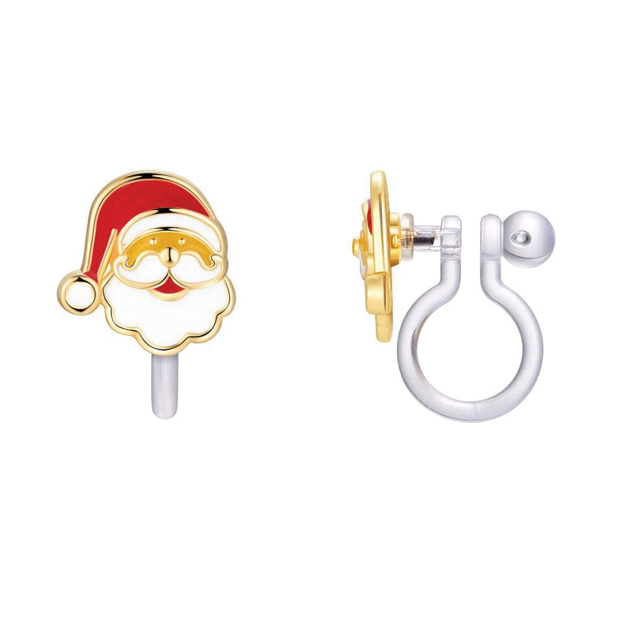 Holiday Clip-on Earrings 110 ACCESSORIES CHILD Girl Nation Santa 