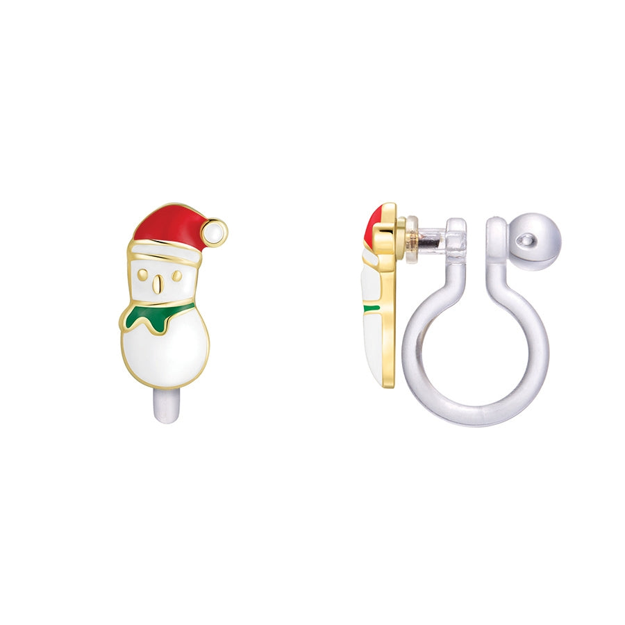 Holiday Clip-on Earrings 110 ACCESSORIES CHILD Girl Nation Snowman 