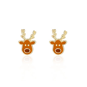 Holiday Stud Earring 110 ACCESSORIES CHILD Girl Nation Reindeer 