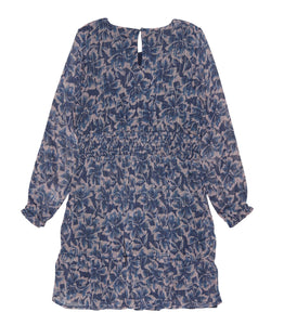 Indigo Blue Floral Dress 160 GIRLS APPAREL TWEEN 7-16 Creamie 