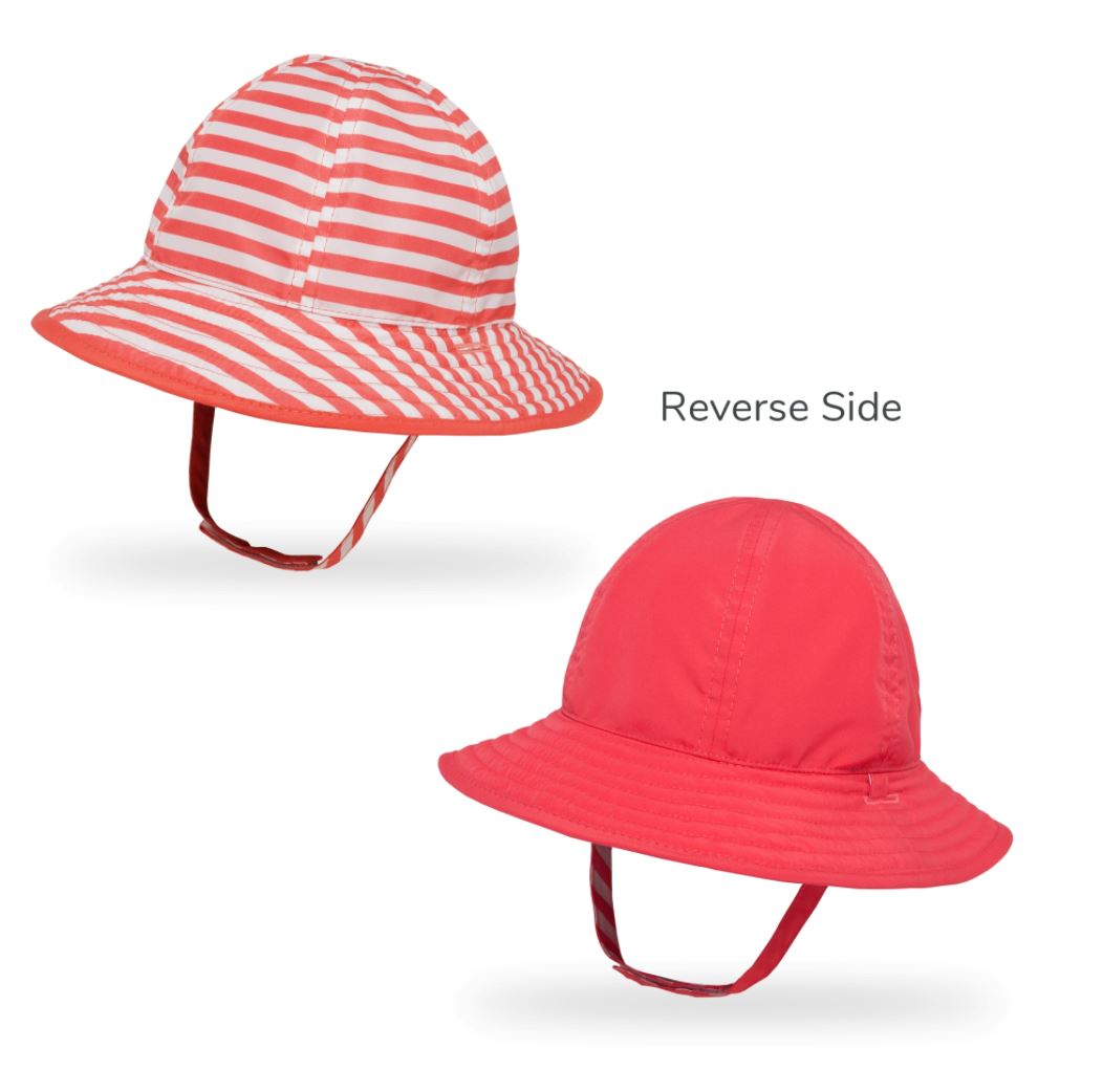 Infant Sunskipper Bucket Hats Sunday Afternoons Coral/Stripe 0-6m