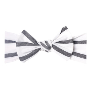 Knit Headband Headbands Copper Pearl City (Grey Stripe) 