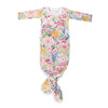 Lark Watercolor Floral Knotted Gown Gown Copper Pearl NB-3m 