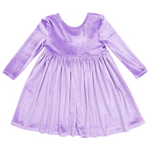 Lavender Velour Steph Dress 150 GIRLS APPAREL 2-8 Pink Chicken 2 