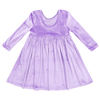 Lavender Velour Steph Dress 150 GIRLS APPAREL 2-8 Pink Chicken 